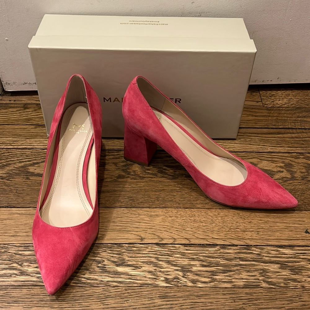 Marc Fisher Zara Pink Block Heels